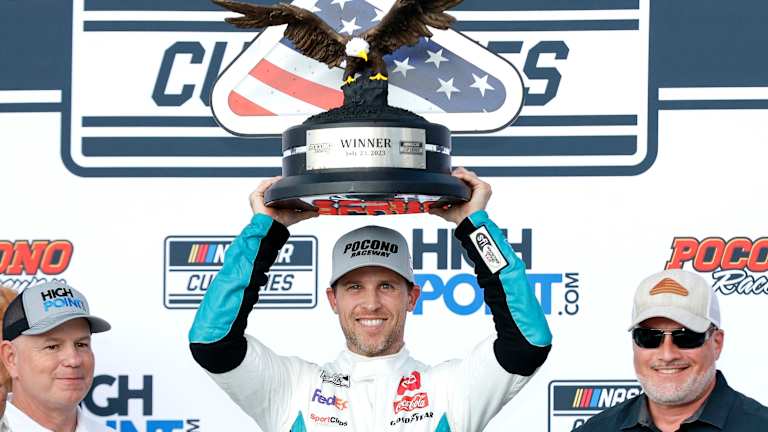 Denny Hamlin wins for record 7th time at Pocono (plus full stats, VIDEOS)